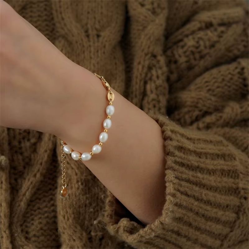 Aphrodite  - Bracelet grain de café perle